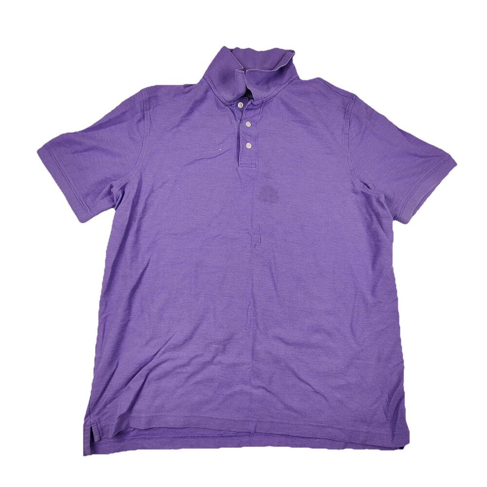 Croft & Barrow Polo Shirt Mens XL Purple Easy Care Cotton Blend Tagless